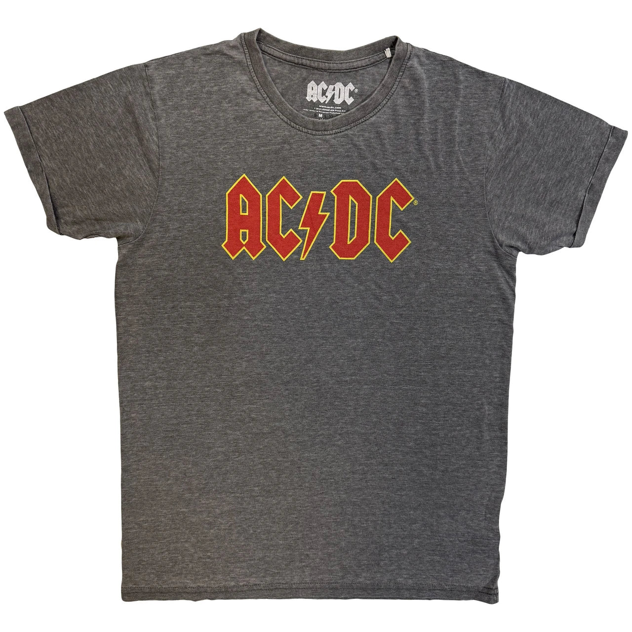AC/DC Unisex Burnout T-Shirt: Logo