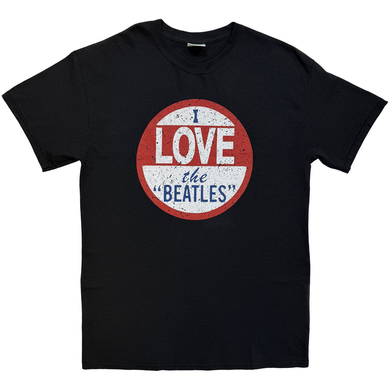 The Beatles Unisex T-Shirt: I Love The Beatles Single Print (Black)