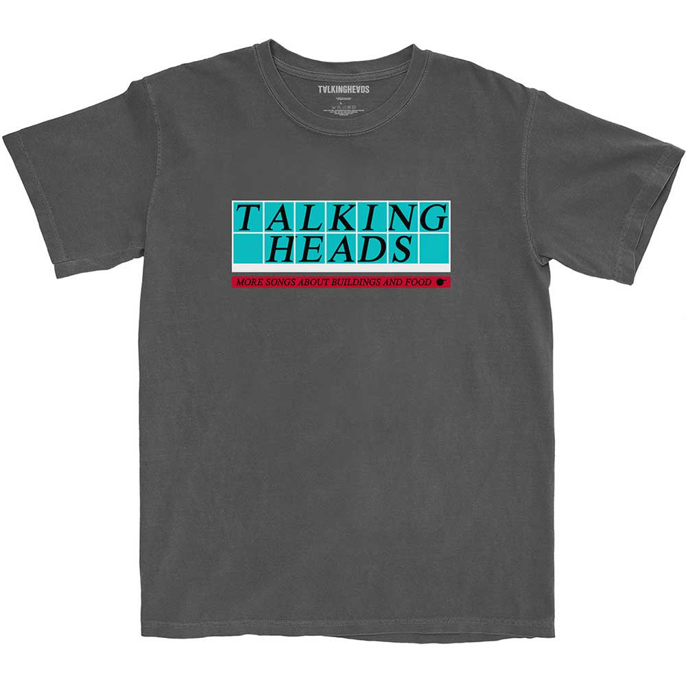 Talking Heads Unisex T-Shirt: Tiled Logo (Charcoal Grey)