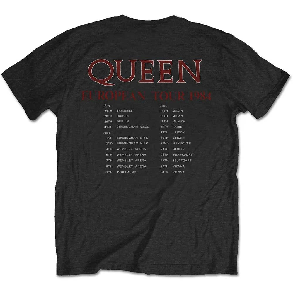 Queen Unisex T-Shirt: European Tour 1984