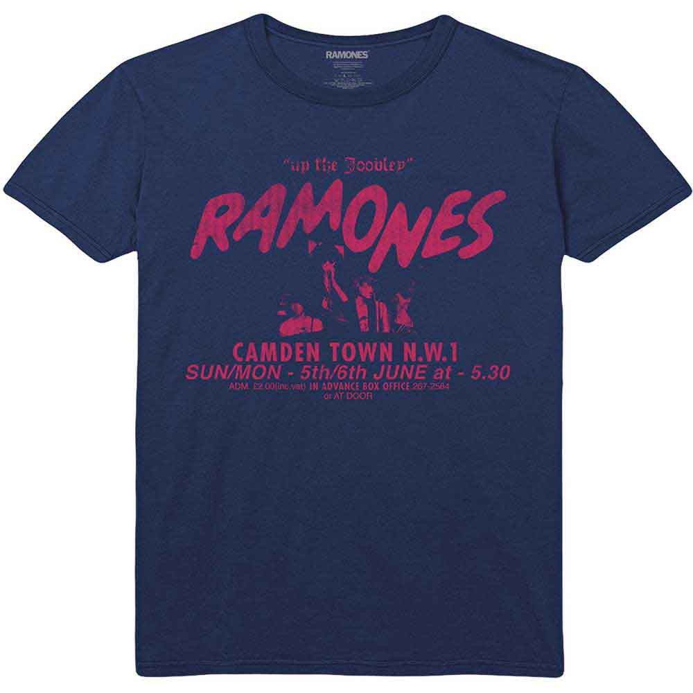 Ramones Unisex T-Shirt: Roundhouse (Navy Blue)