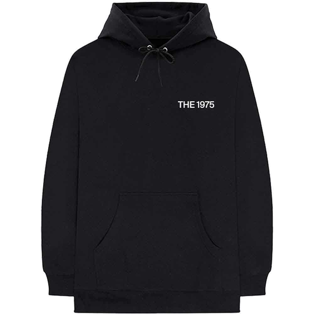 The 1975 Unisex Pullover Hoodie: ABIIOR Est Dans Instagram (Black) (Back Print)