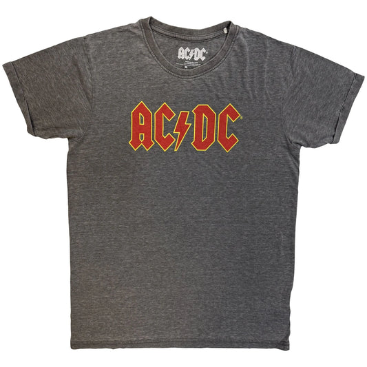 AC/DC Unisex Burnout T-Shirt: Logo