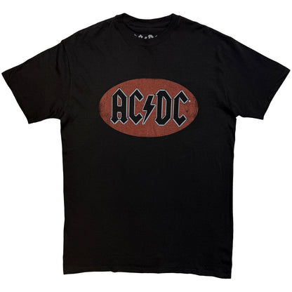 AC/DC Unisex T-Shirt: Oval Logo Vintage