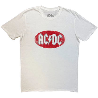 AC/DC Unisex T-Shirt: Oval Logo Vintage