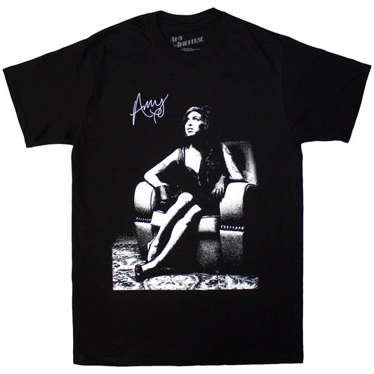 Amy Winehouse Unisex T-Shirt: Chair (Black)