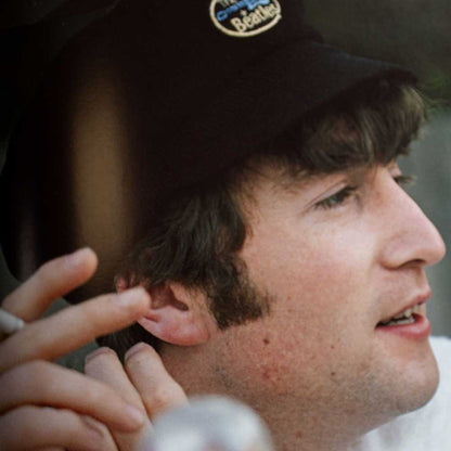 The Beatles Unisex Corduroy Help! Hat: Oval Logo (Navy Blue)