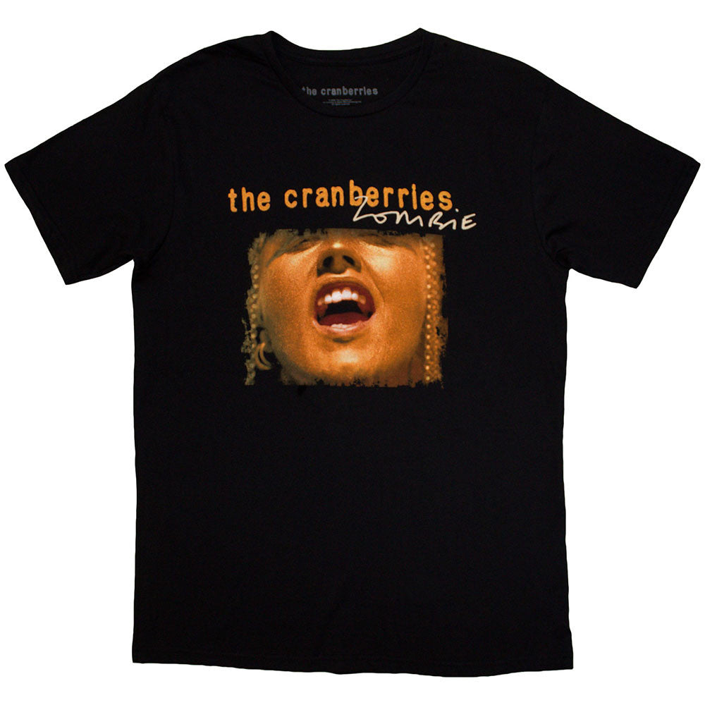The Cranberries Unisex T-Shirt: Zombie Dolores (Black) (Back Print)