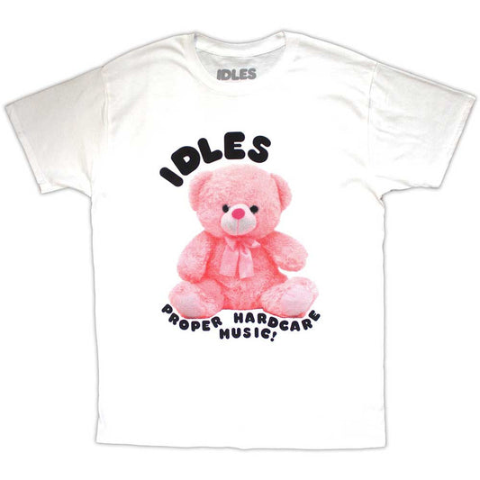 Idles Unisex T-Shirt: Proper Hardcore (White)