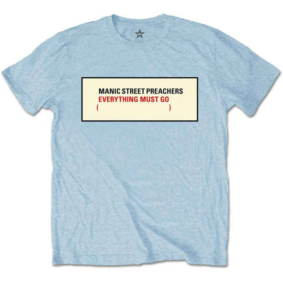Manic Street Preachers Unisex T-Shirt: Everything Must Go (Blue)