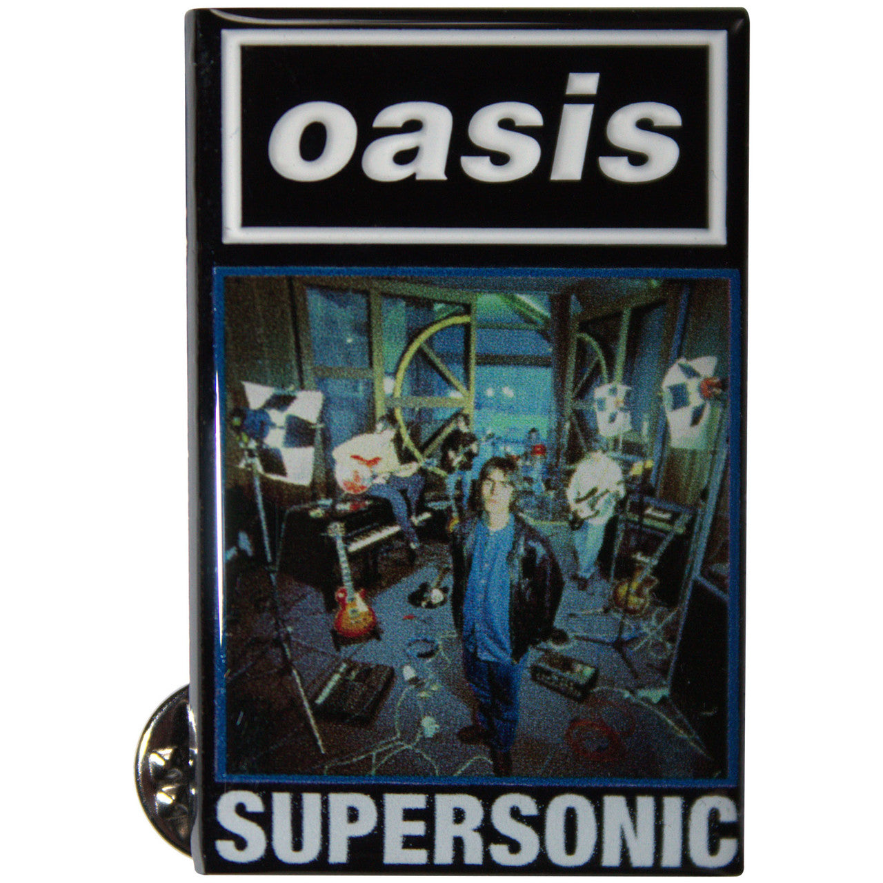Oasis Pin Badge: Supersonic Single (Ex-Tour) Oasis Pin Badge: Supersonic Single (Ex-Tour)