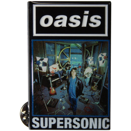 Oasis Pin Badge: Supersonic Single (Ex-Tour) Oasis Pin Badge: Supersonic Single (Ex-Tour)