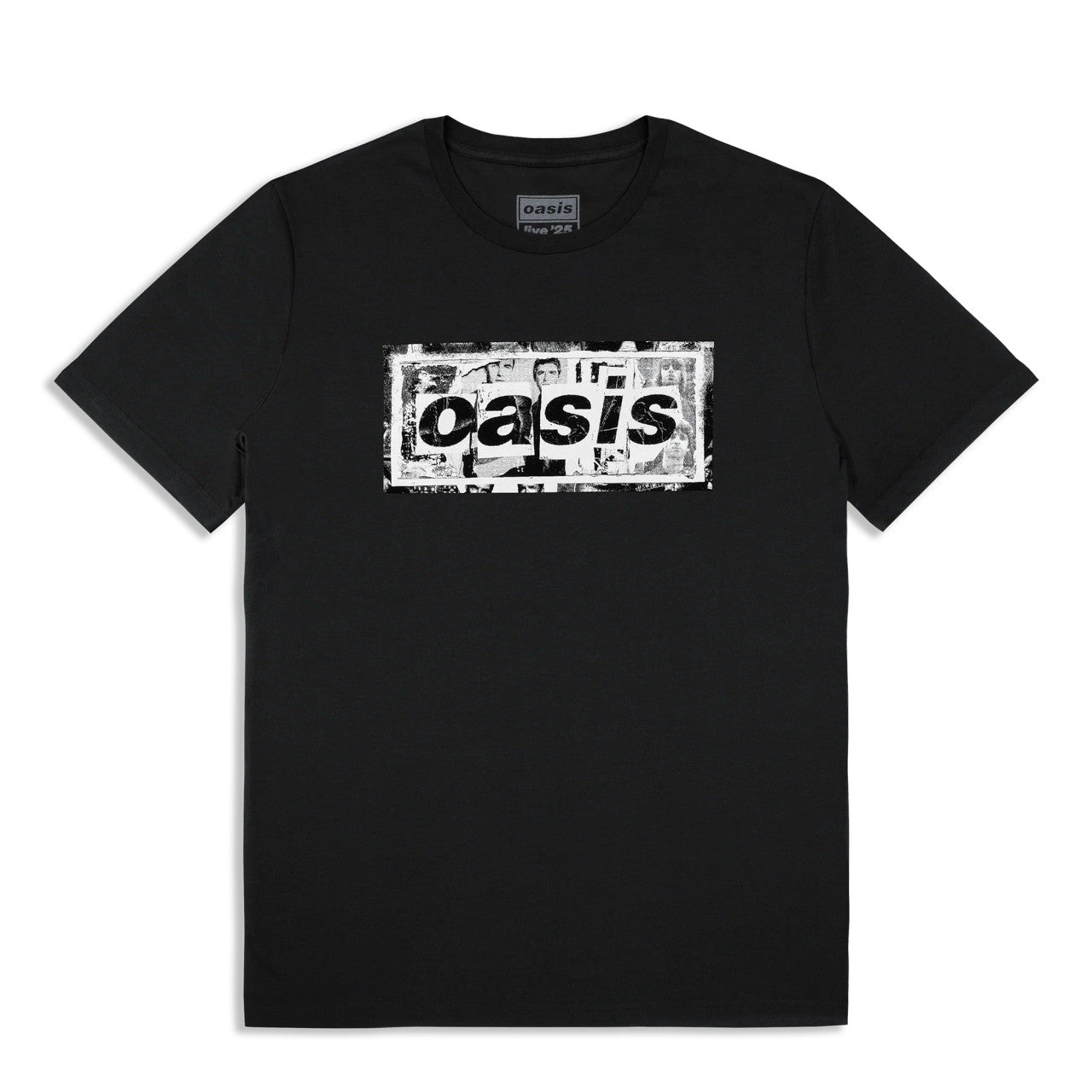 Oasis Collage Live '25 World Tour T-Shirt (front & back print)