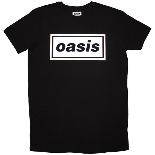 Oasis Ladies T-Shirt Dress: Decca Logo (Black)