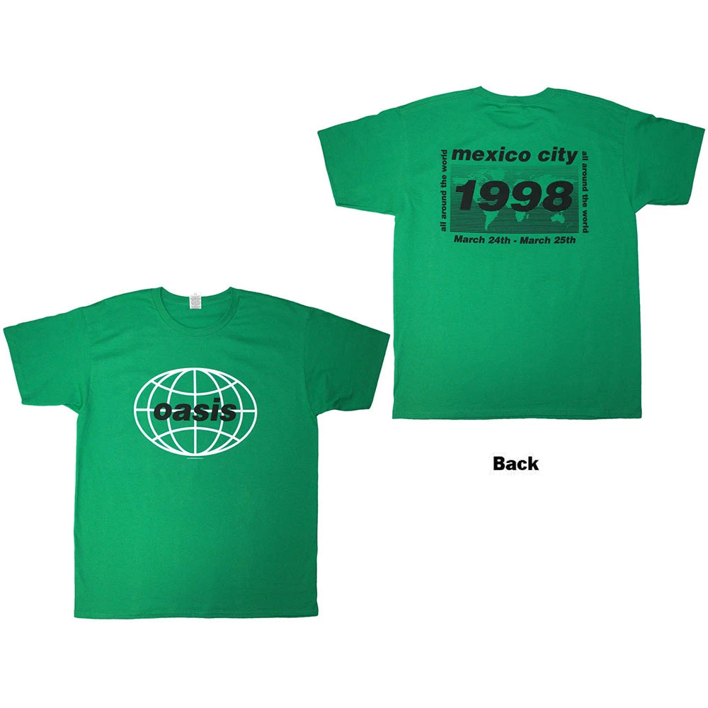 Oasis Unisex T-Shirt: 1998 World Tour - Colour T-shirts