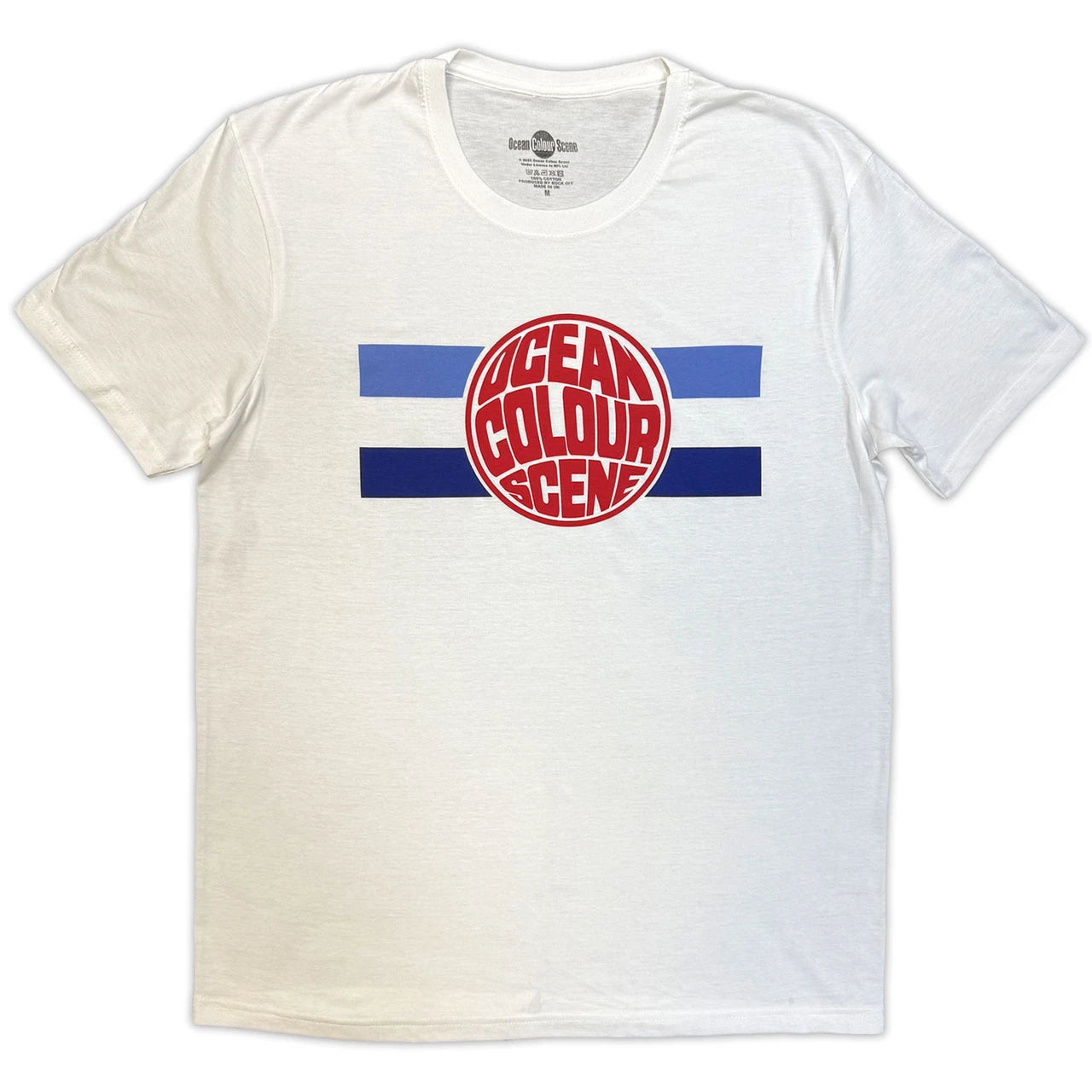Ocean Colour Scene Unisex T-Shirt: Sphere Logo (White)