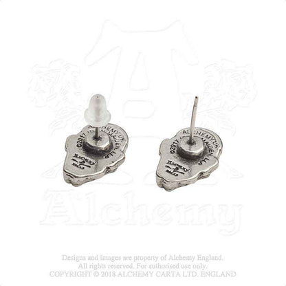 Iron Maiden Stud Earrings: Piece of Mind Eddie