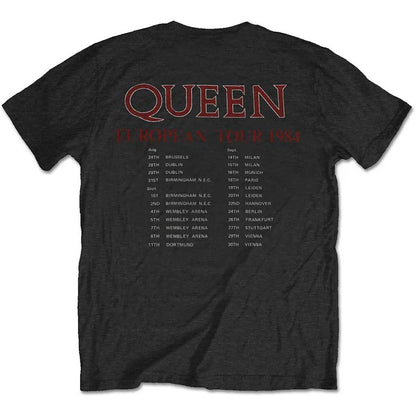 Queen Unisex T-Shirt: European Tour 1984