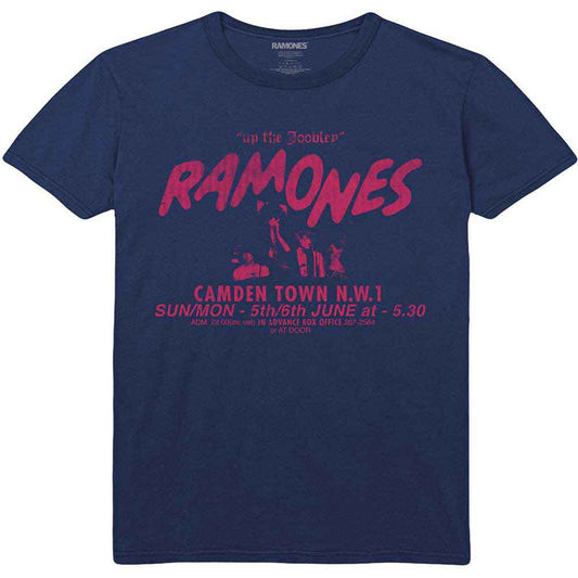 Ramones Unisex T-Shirt: Roundhouse (Navy Blue)