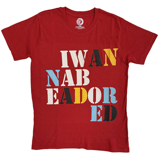 The Stone Roses Unisex T-Shirt: Adored (Red)