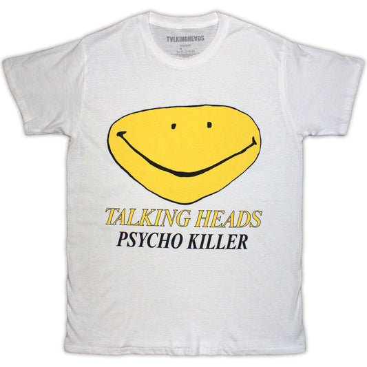 Talking Heads Unisex T-Shirt: Psycho Killer (White)